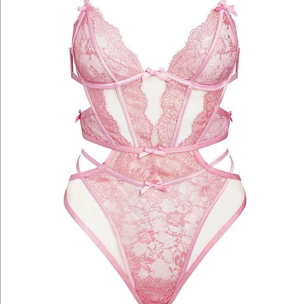 FOR LOVE & LEMONS Shimmer Lace Bodysuit - Picture 5 of 7